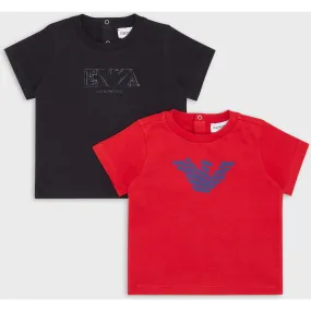 2 PACK T-SHIRT CON LOGO  Art. 3KHD01