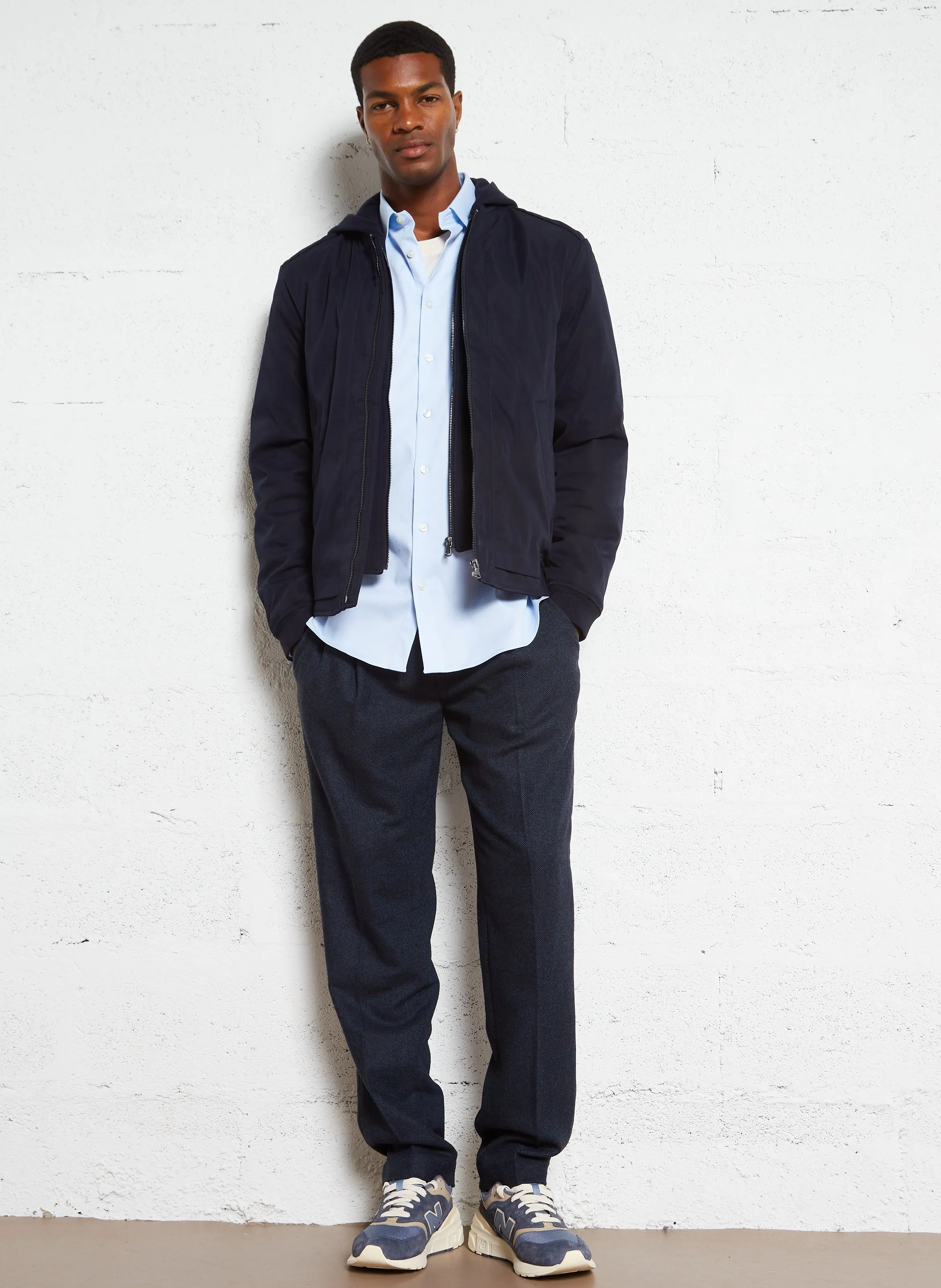 ALBERTO - Pantalón recto en azul