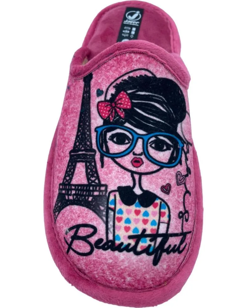 Calzado de casa de Mujer JAVER ZAPATILLA DE CASA RELAX FUXIA