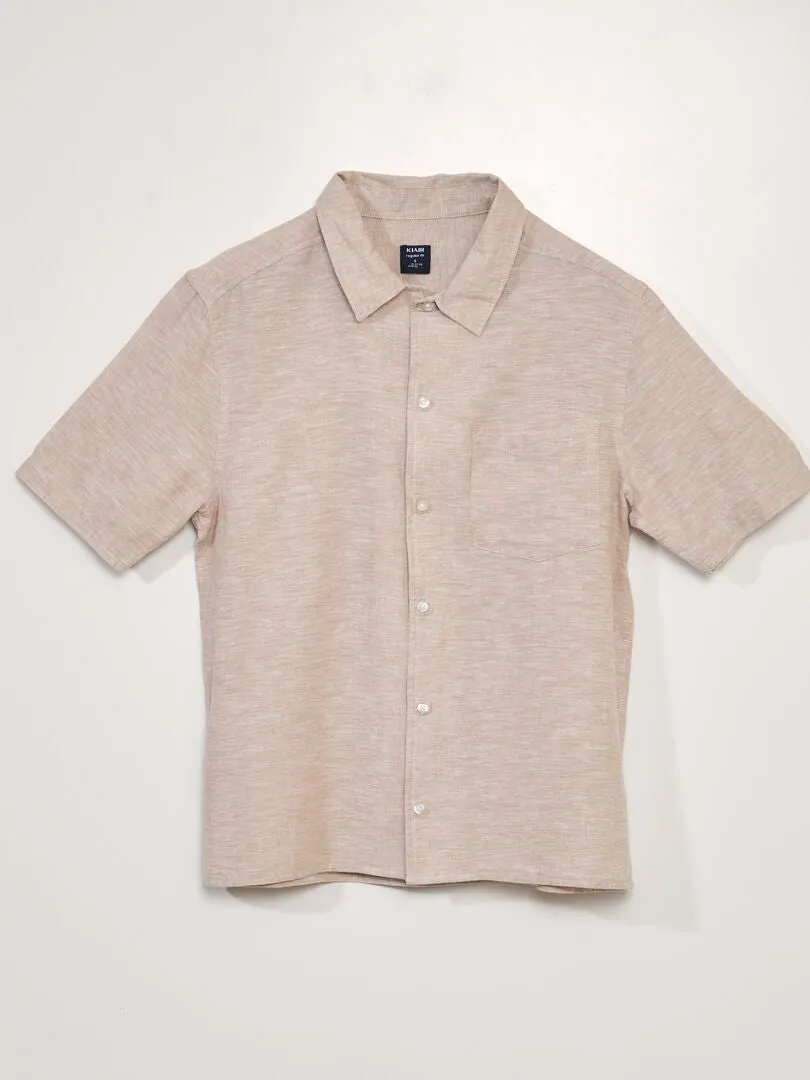 Camisa con corte recto - So Easy - BEIGE