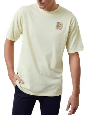 Camiseta Altonadock amarillo con parche manga corta hombre