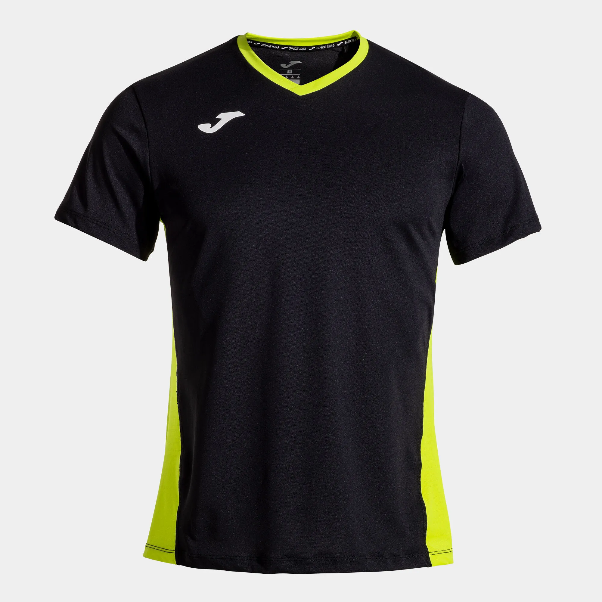 Camiseta manga corta hombre Court negro verde