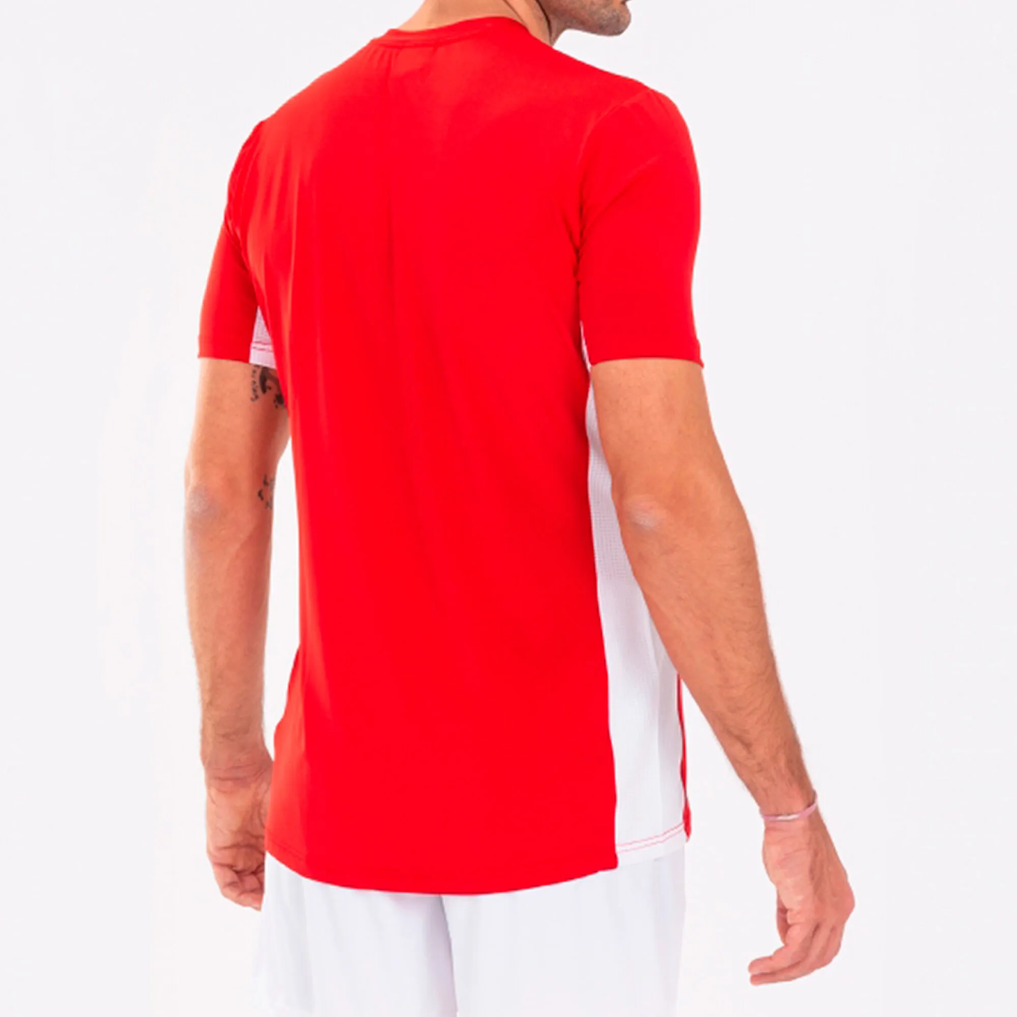 Camiseta manga corta hombre Superliga rojo blanco