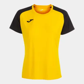 Camiseta manga corta mujer Academy IV amarillo negro