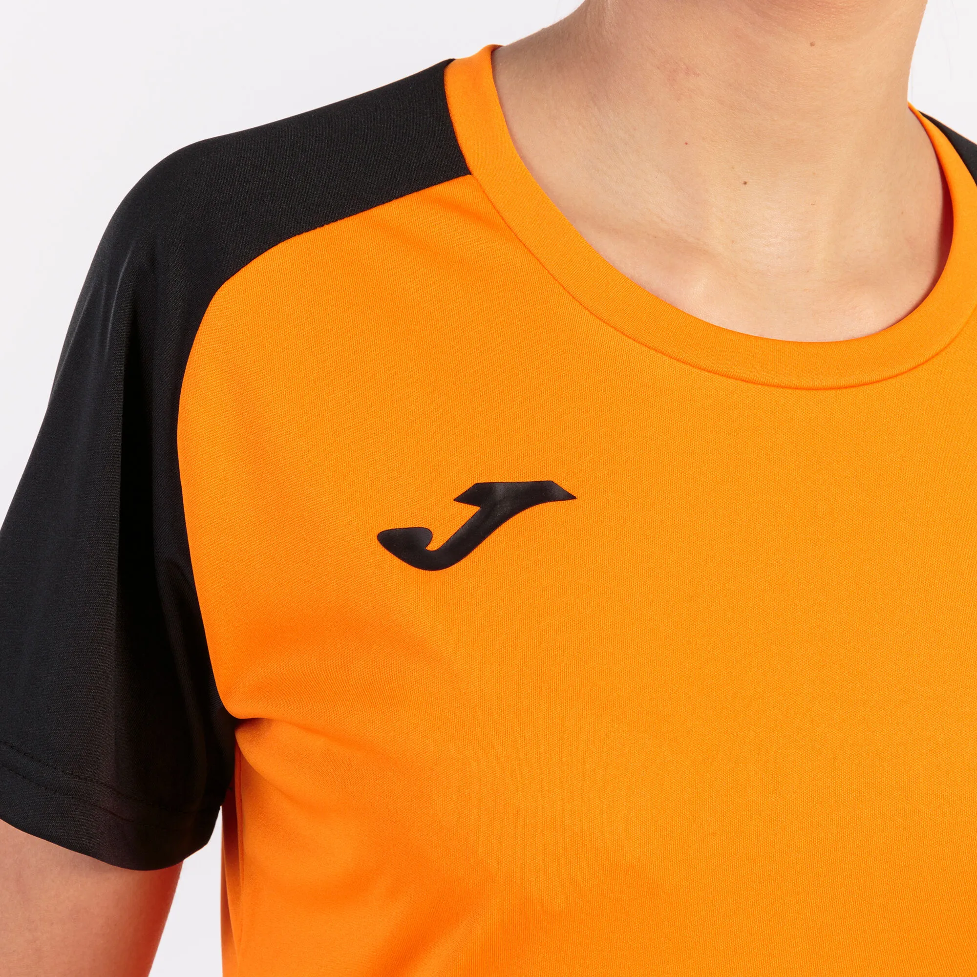 Camiseta manga corta mujer Academy IV naranja negro