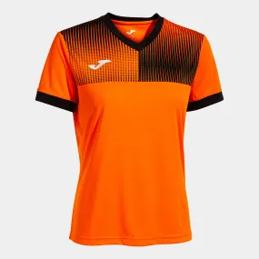 Camiseta manga corta mujer Eco Supernova naranja negro