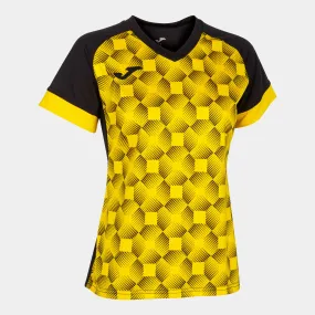 Camiseta manga corta mujer Supernova III negro amarillo