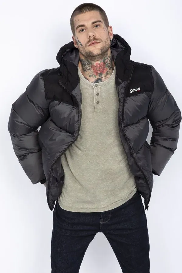 Chaqueta Hombre Schott Utah2 Anthracite