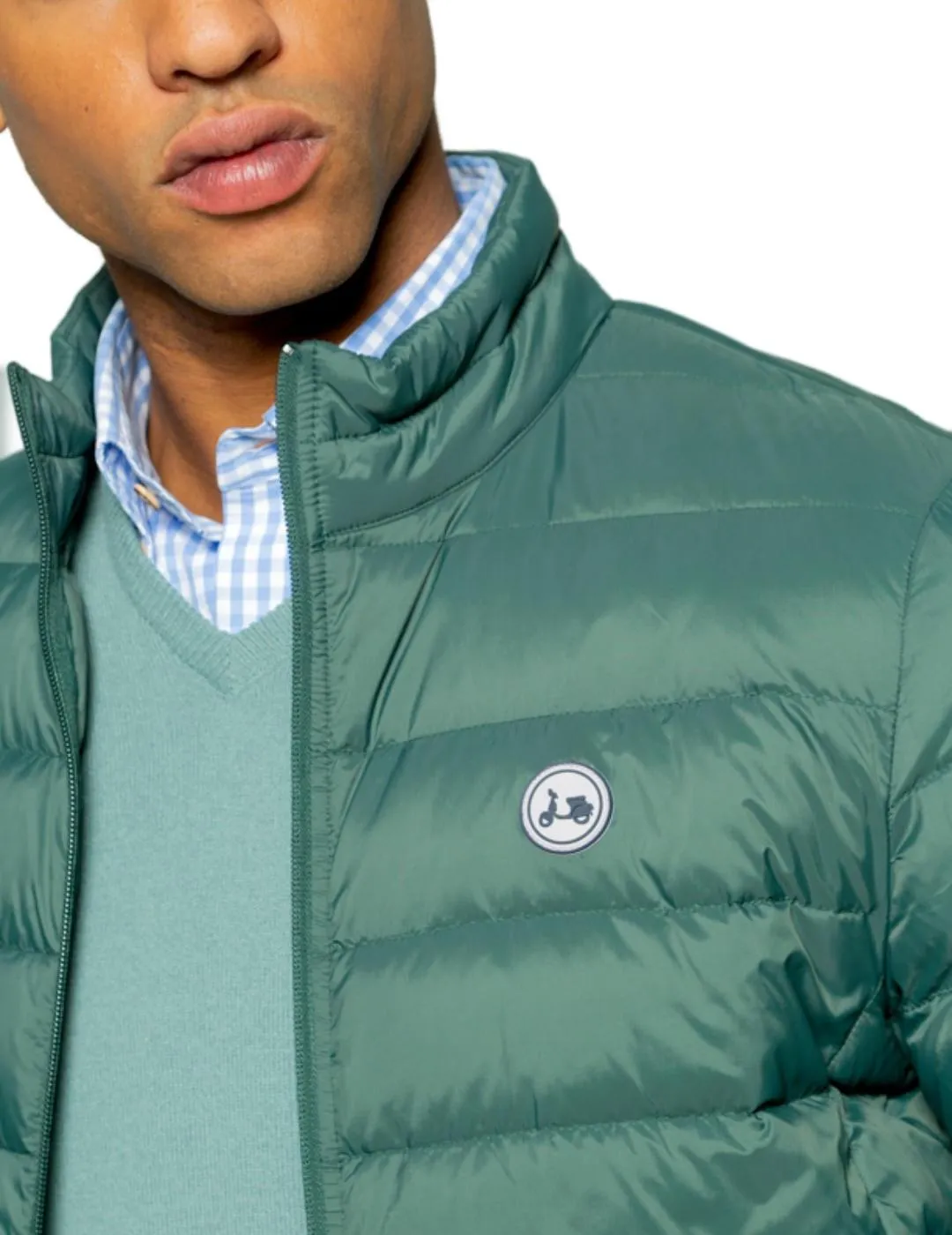 Chaqueta Scotta Classic verde sin capucha para hombre