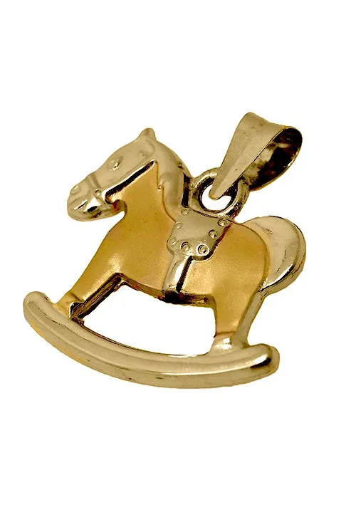 Colgante oro 18 ktes caballo balancín 019_2194