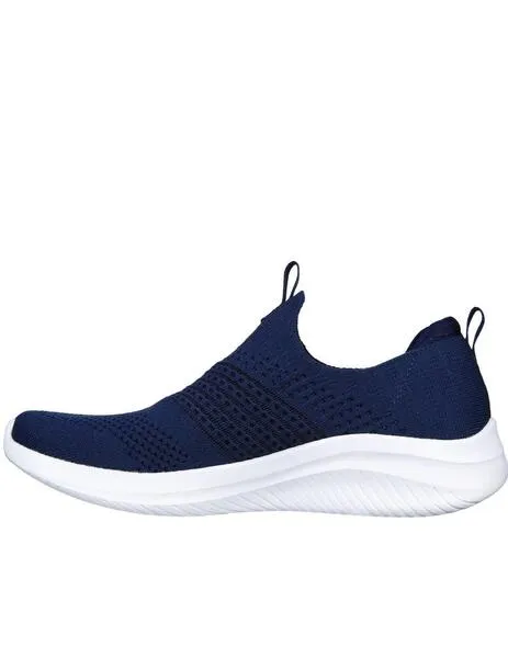 Deportiva Skechers azul sin cordones mujer