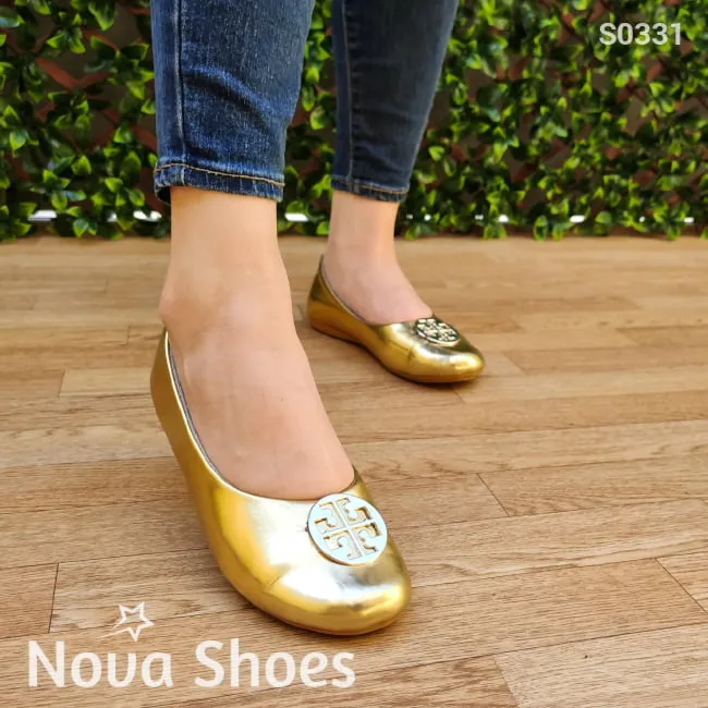 Flats doradas