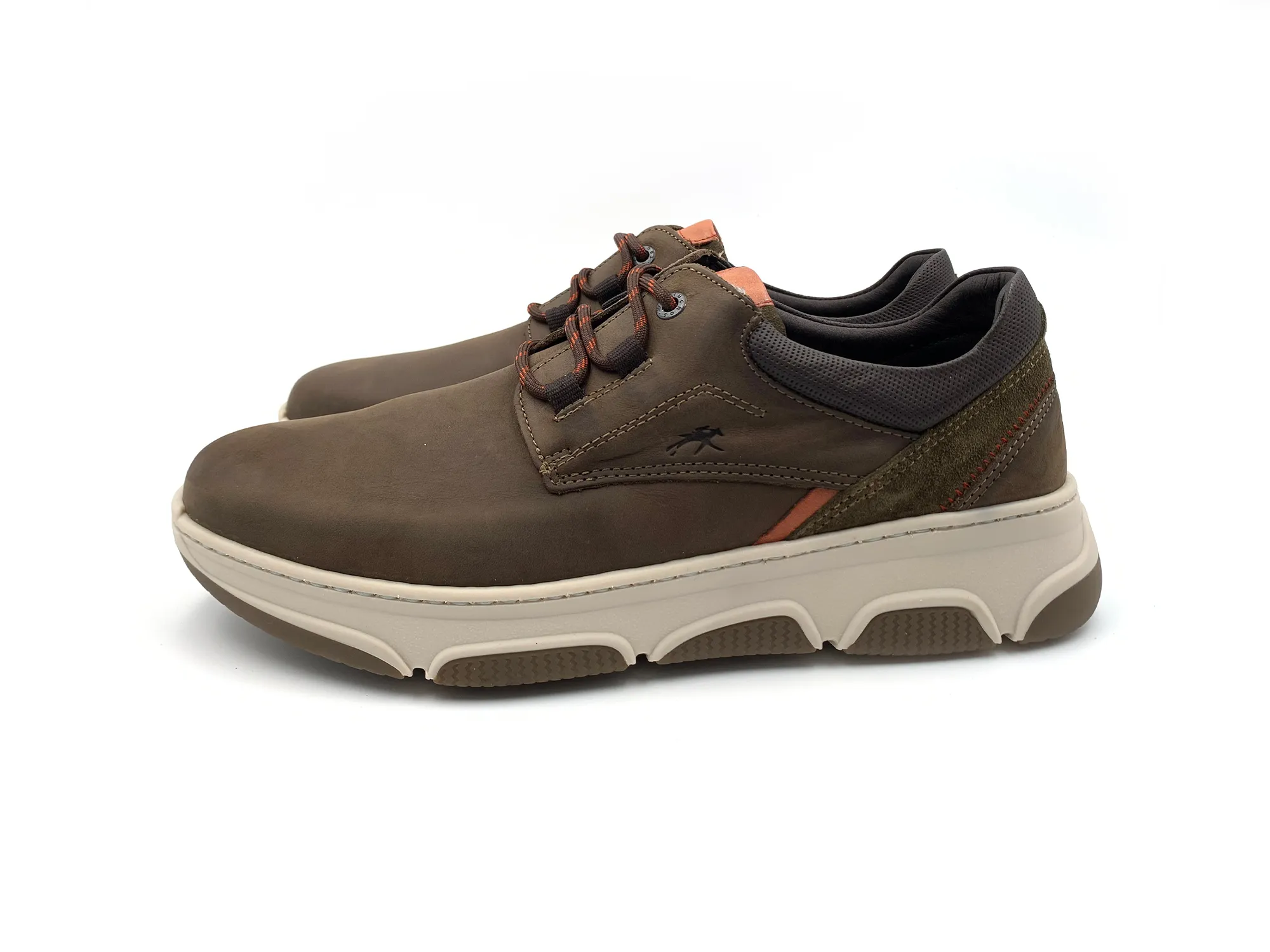 Fluchos F1345 Bonny Zapato Deportivo Piel  Piedra (kaki) Hombre