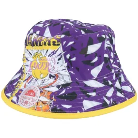 Gorro Mitchell & Ness Nba Shattered Big Face Reversible Bucket Hwc Los Angeles Lakers