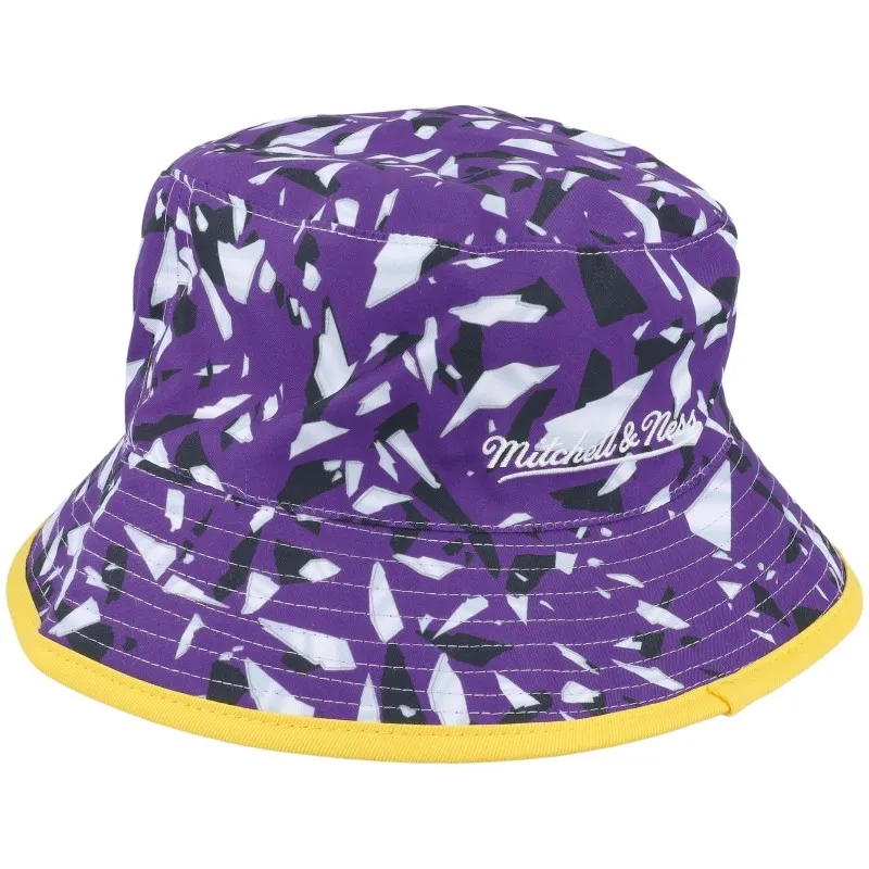 Gorro Mitchell & Ness Nba Shattered Big Face Reversible Bucket Hwc Los Angeles Lakers