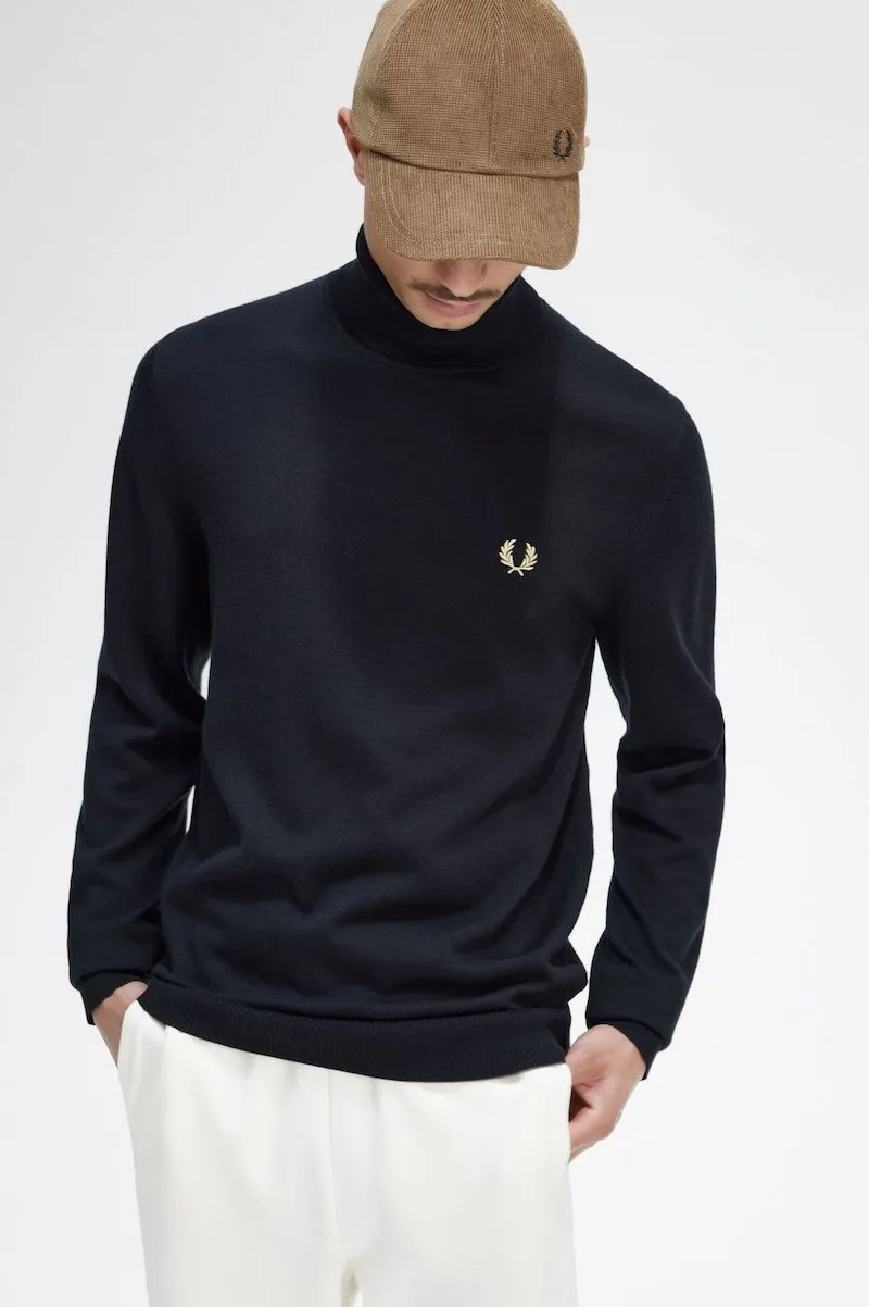 JERSEY DE CUELLO ALTO DE FRED PERRY - GRIS