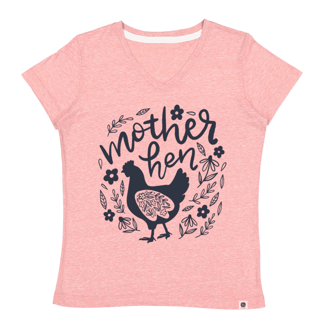 John deere g259-02xh-jdr-k0y-s camiseta para mujer 65% poliester 35% algodon rosada talla s