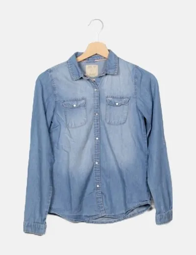 Lefties Sobrecamisa denim básica