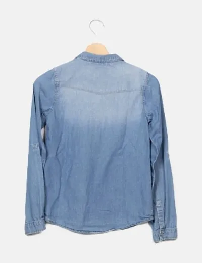 Lefties Sobrecamisa denim básica