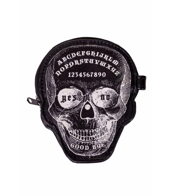 MONEDERO Forma Calavera Tabla Ouija BANNED Negro WBN1435