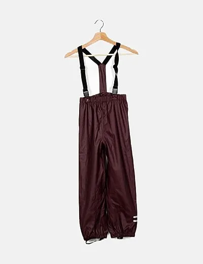 Name it Pantalón impermeable granate