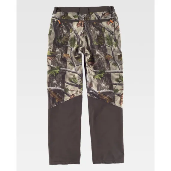 Pantalón Workshell combinado con motivos vegetales WORKTEAM Sport S8365