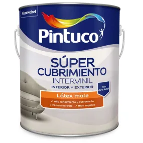 Pintura Súper Cubrimiento Pintuco 1 Galón Color Blanco
