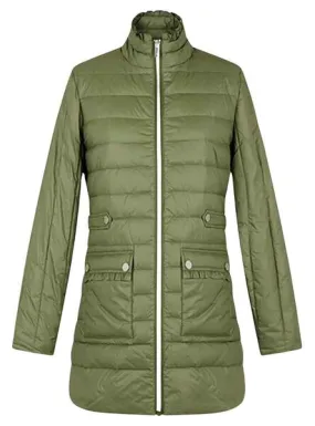 Plumifero Naf Naf Acolchado Verde para Mujer