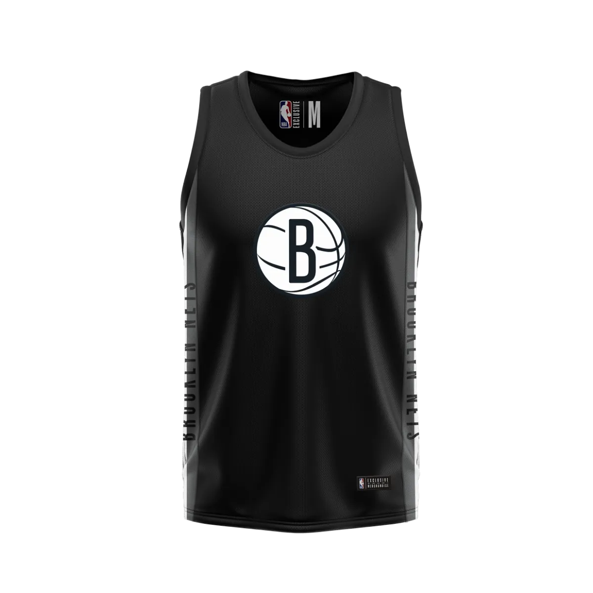 Polera Sin Mangas Básquetbol Hombre NBA Brooklyn Nets Negra