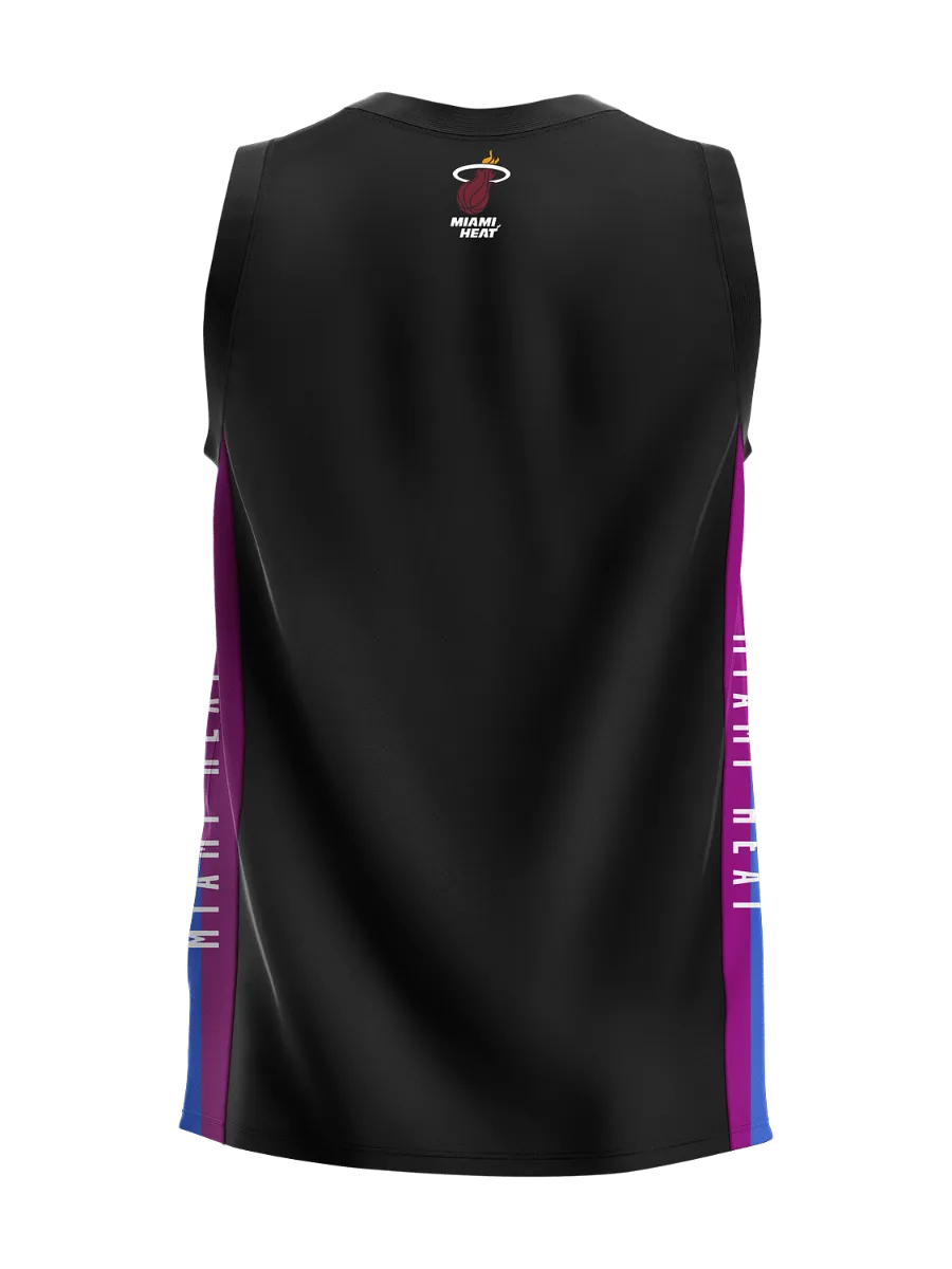 Polera Sin Mangas Básquetbol Hombre NBA Miami Heat Negra