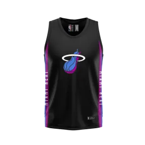 Polera Sin Mangas Básquetbol Hombre NBA Miami Heat Negra