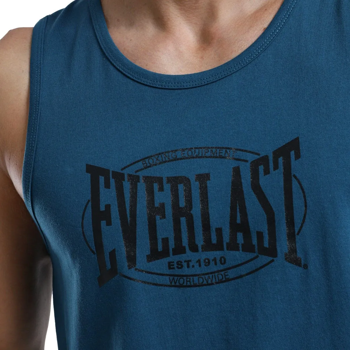 Polera Sin Mangas Entrenamiento Hombre Everlast Tank Kot Azul