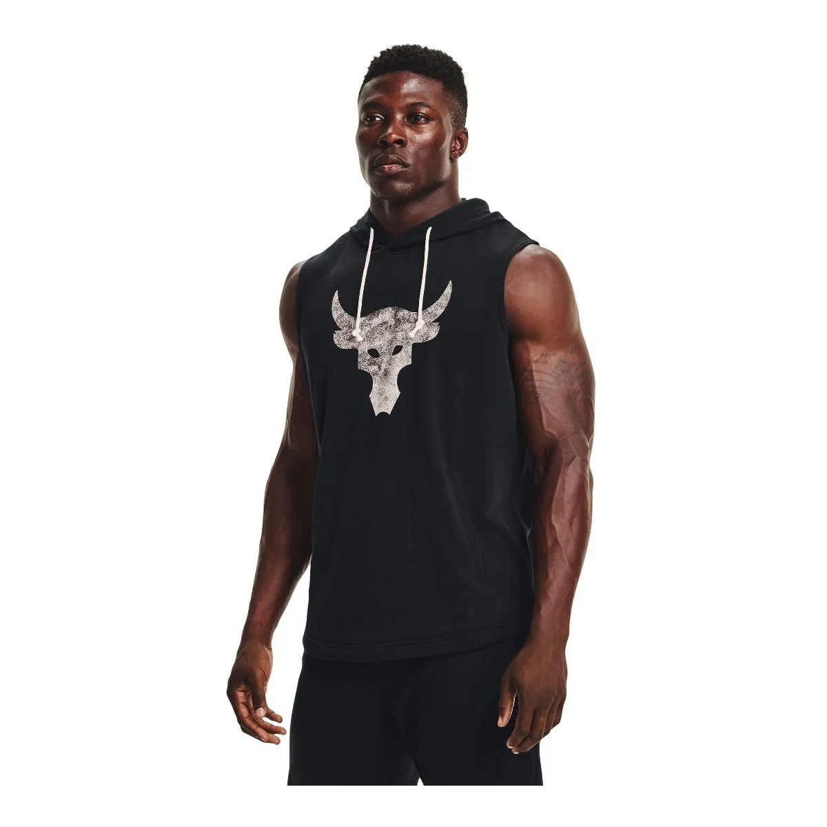 Polera Sin Mangas Entrenamiento Hombre Under Armour Negra