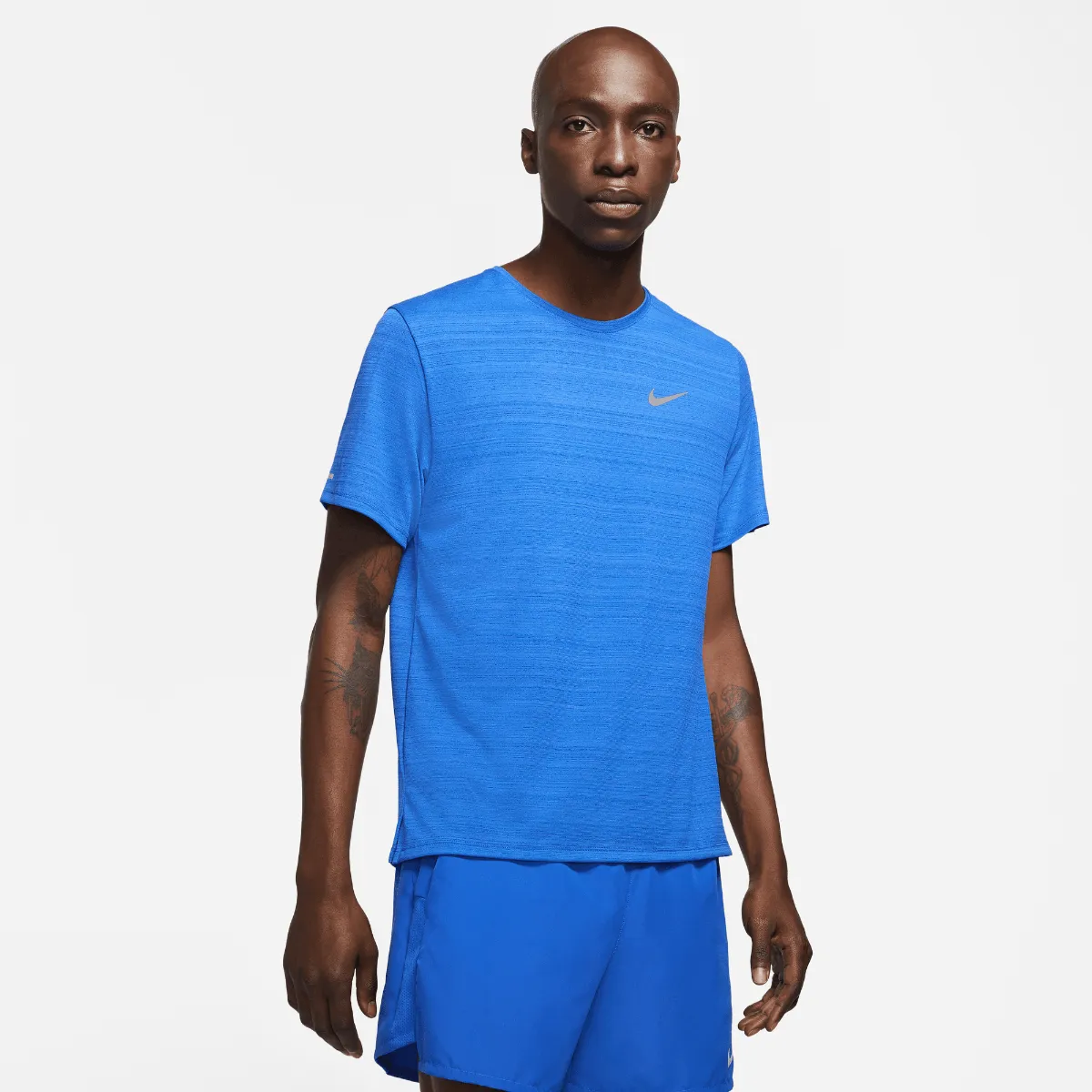 Polera Sin Mangas Running Hombre Nike Dri-FIT Miler Azul