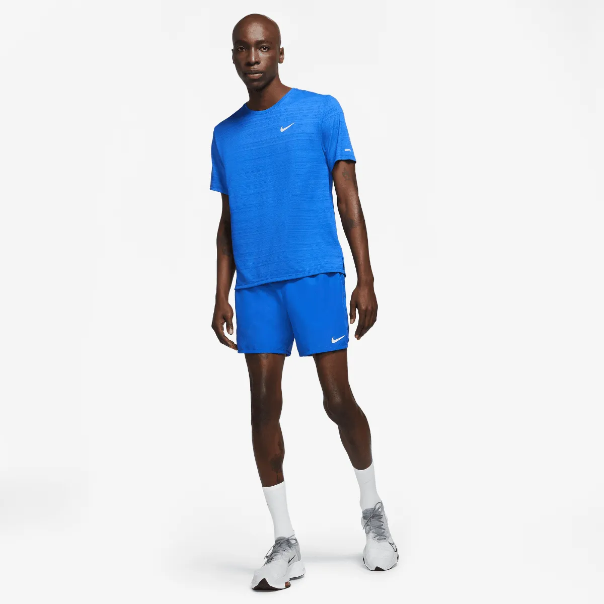 Polera Sin Mangas Running Hombre Nike Dri-FIT Miler Azul