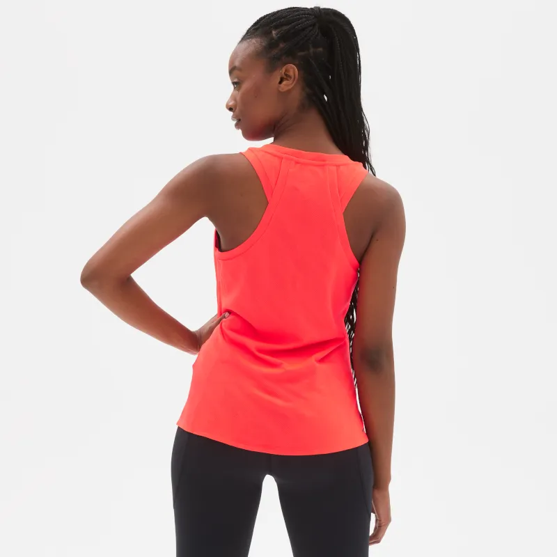 Polera Sin Mangas Running Mujer New Balance Q Speed Jacquard Naranja