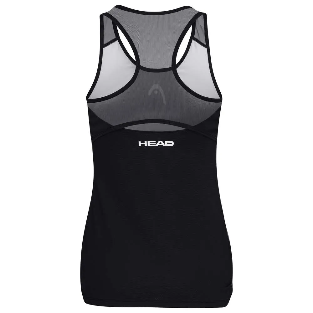 Polera Sin Mangas Tenis Mujer Head Play Tech Tank Top Negra