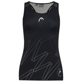 Polera Sin Mangas Tenis Mujer Head Play Tech Tank Top Negra