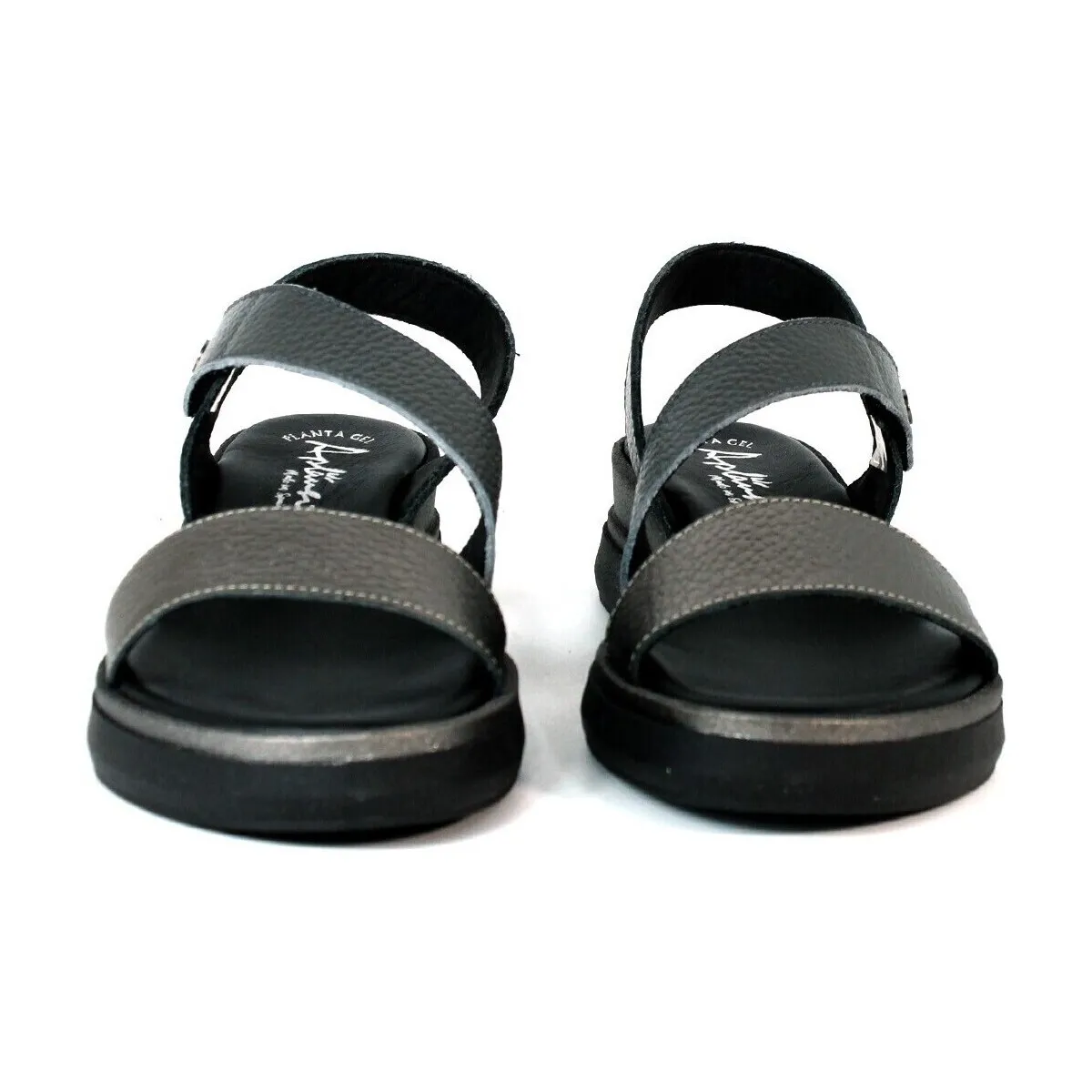 SANDALIAS DE GEL METALIZADAS NEGRAS  14592