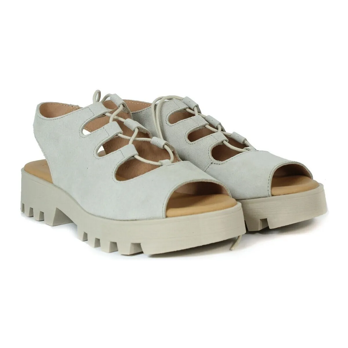 SANDALIAS TRACK DE SERRAJE  546 BEIGE