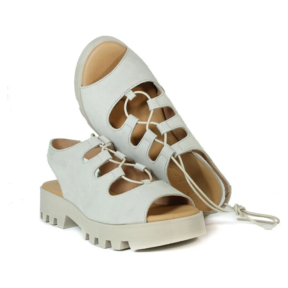 SANDALIAS TRACK DE SERRAJE  546 BEIGE