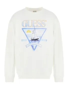 Sudadera Guess Finch beige sin capucha para hombre