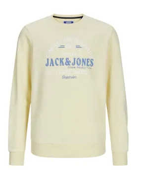 Sudadera Jack&Jones Junior Minds amarillo sin capucha niño