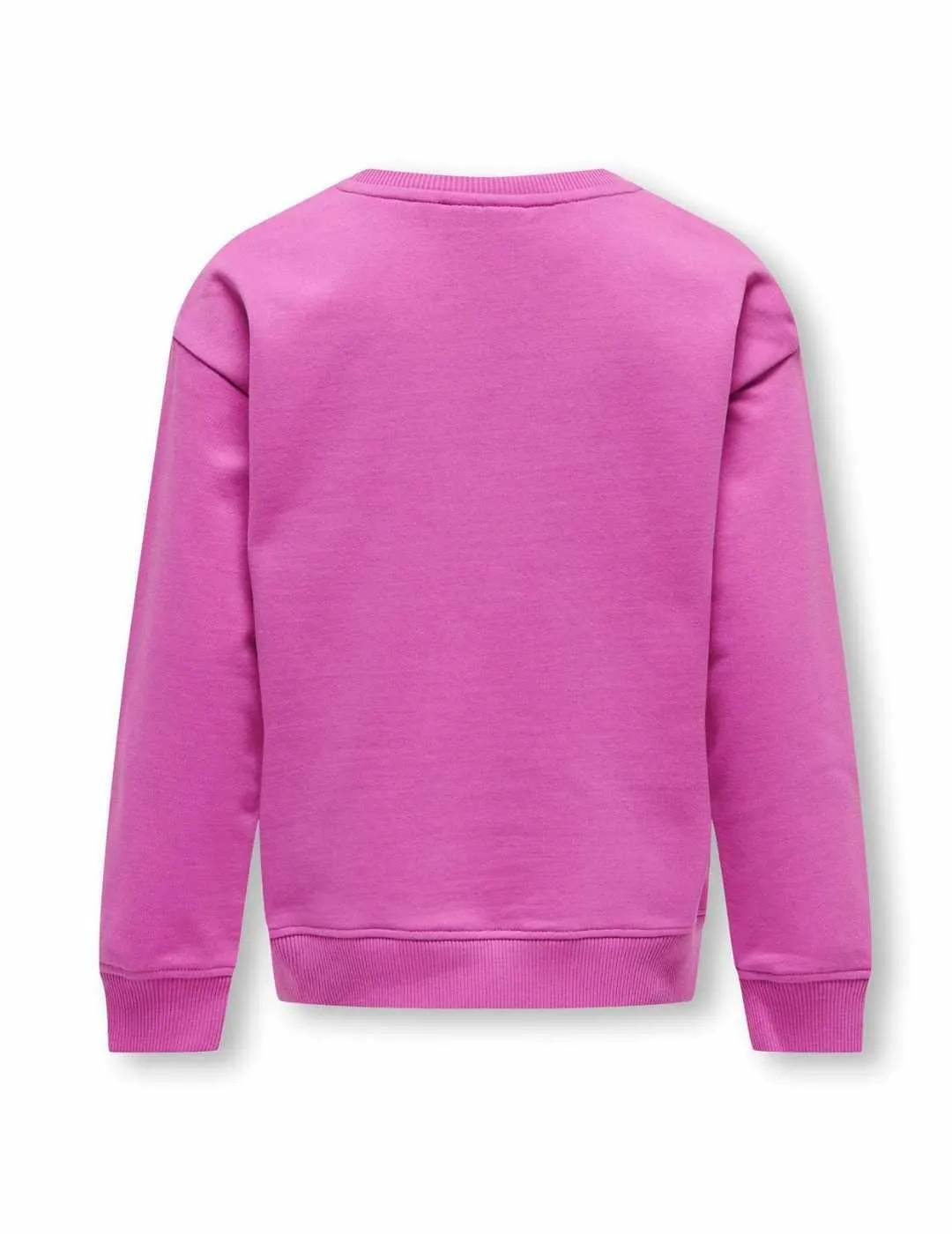 Sudadera Only Kids Ganna fucsia sin capucha para niña