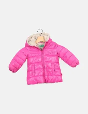 United colors of benetton Anorak acolchado rosa fucsia