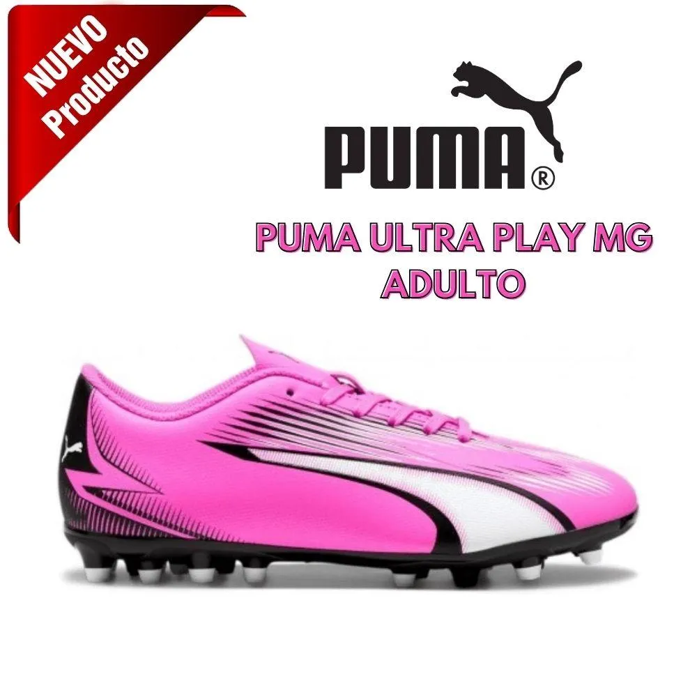 ZAPATILLAS FÚTBOL HOMBRE PUMA ULTRA PLAY MG. 107764 01 Pink. 