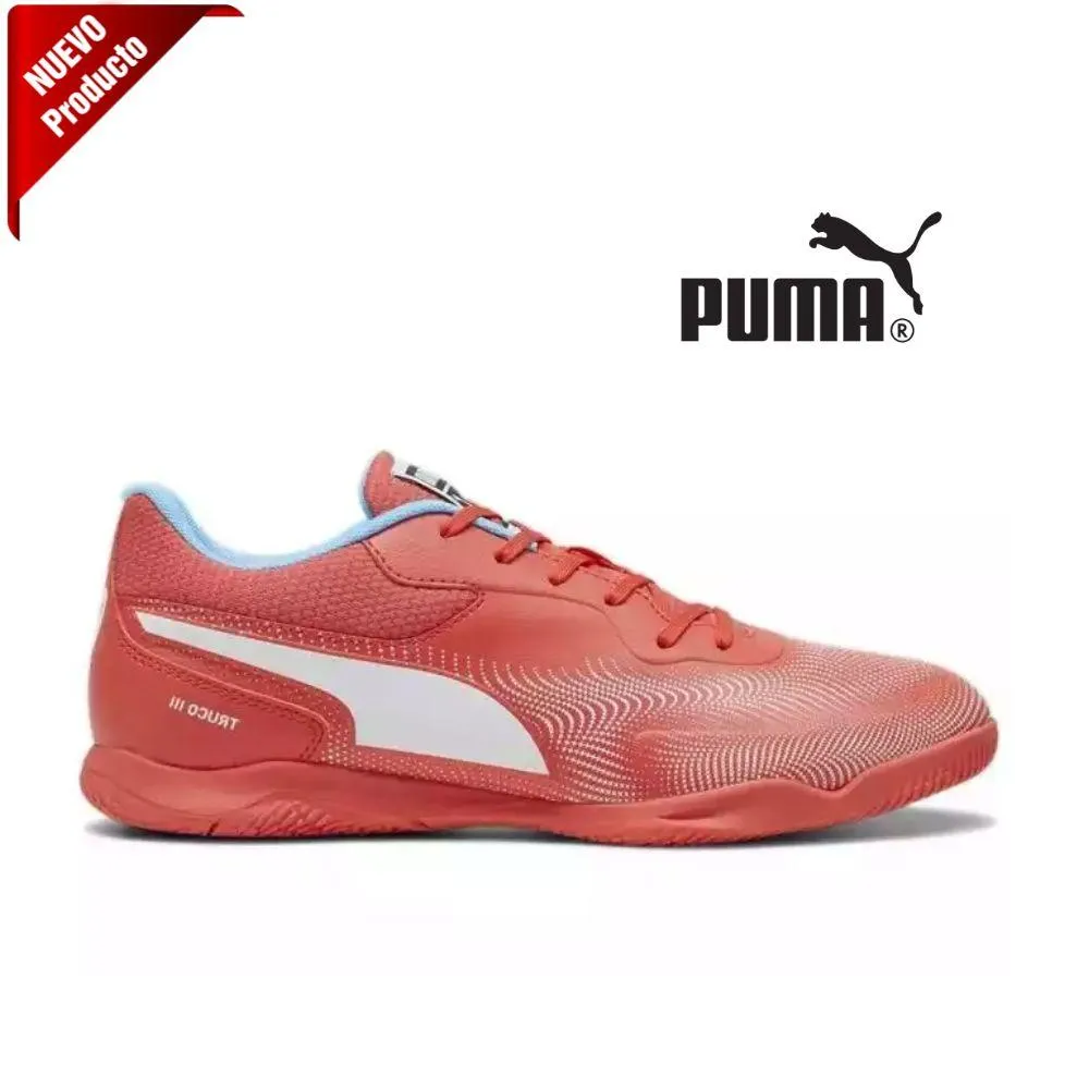 ZAPATILLAS FÚTBOL SALA PUMA TRUCO III. Active red-white. 106892-12