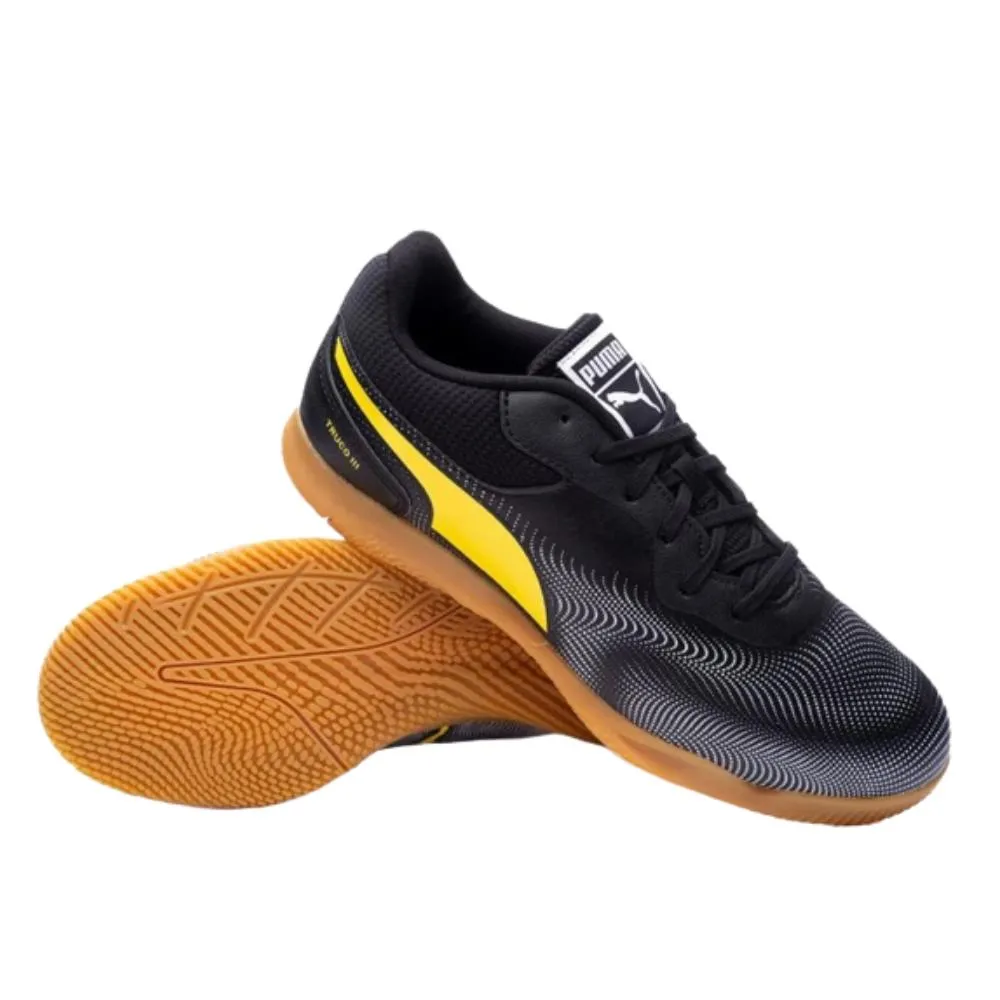 Zapatillas Fútbol Sala Puma Truco III. Black-Yellow. 106892 09