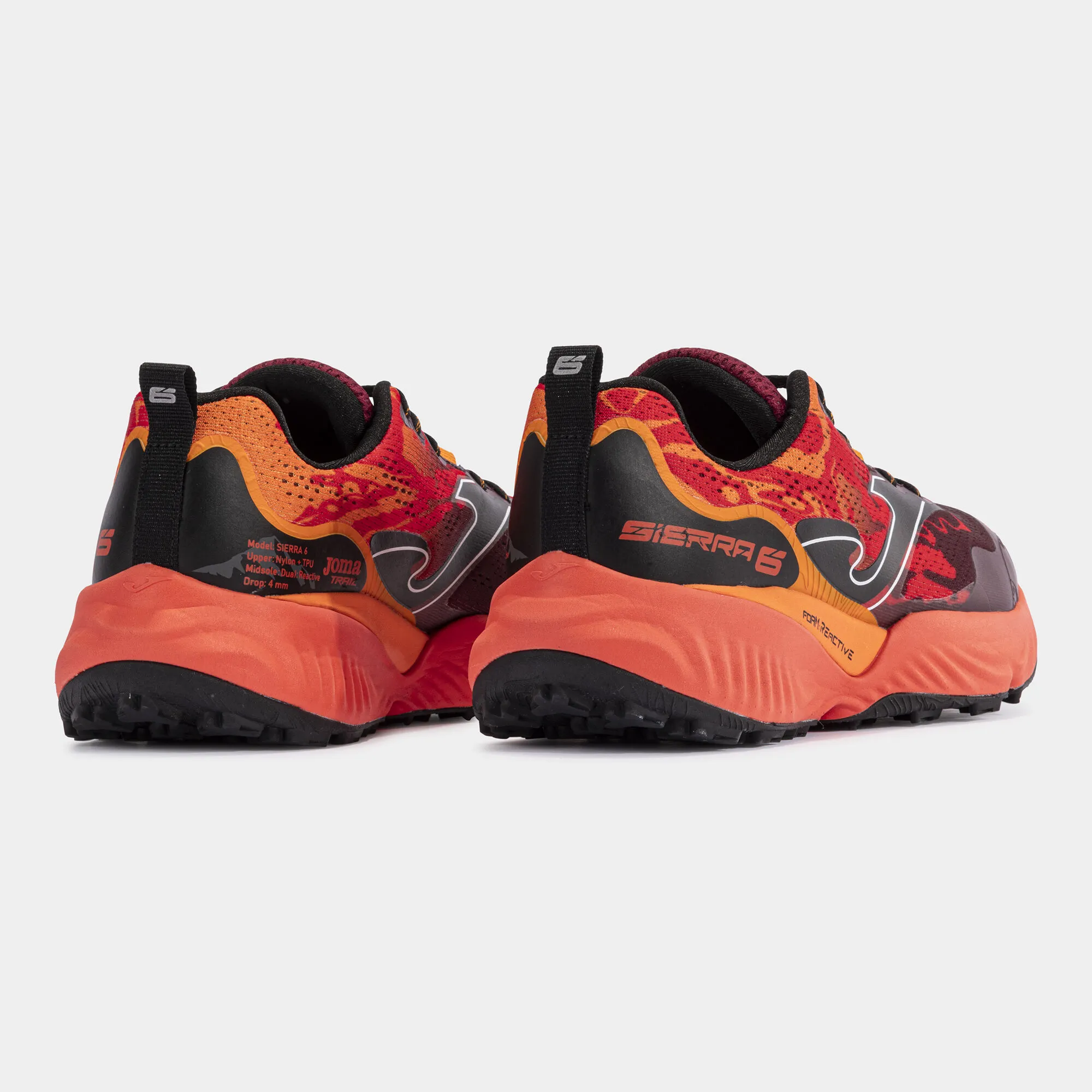 Zapatillas trail Sierra Men 24 hombre granate naranja