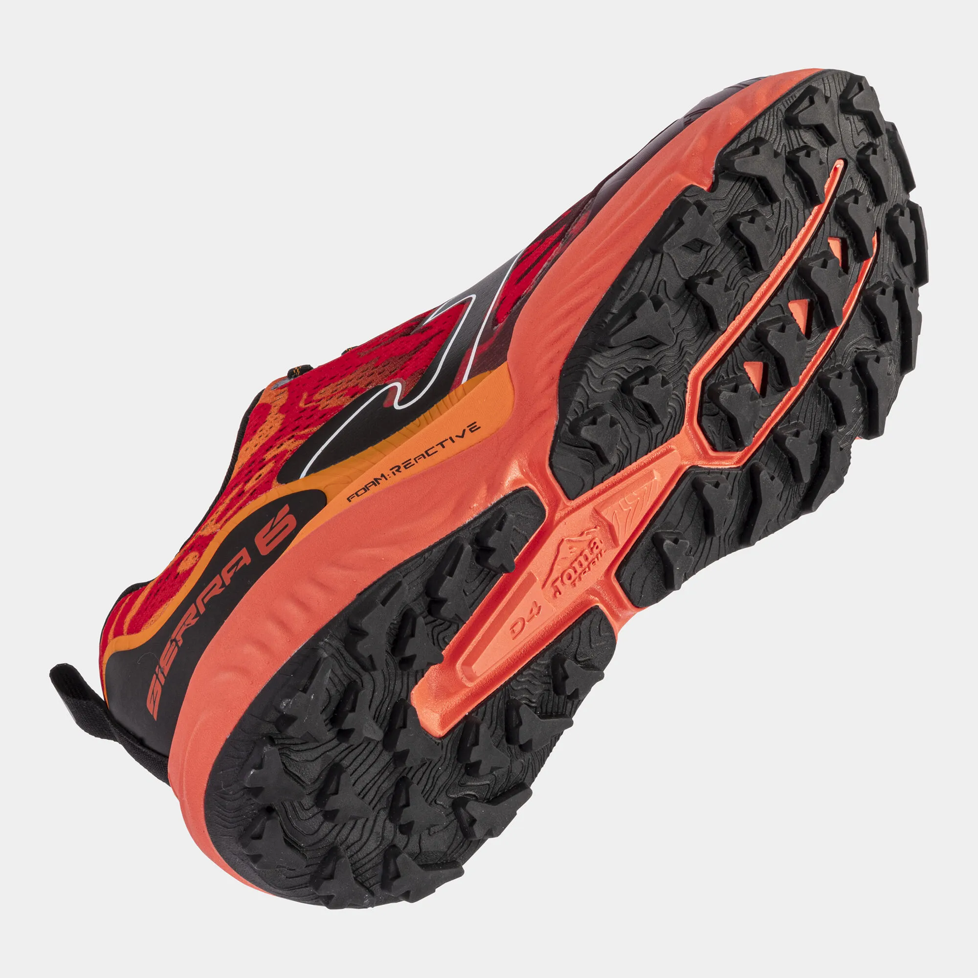 Zapatillas trail Sierra Men 24 hombre granate naranja